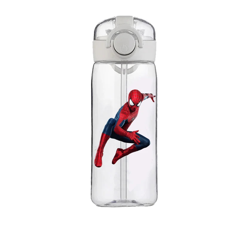 Copo Marvel 400ML Homem-Aranha, Grande Capacidade, Resistente ao Calor, Presente Infantil.