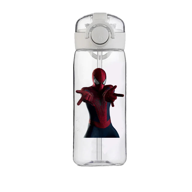 Copo Marvel 400ML Homem-Aranha, Grande Capacidade, Resistente ao Calor, Presente Infantil.