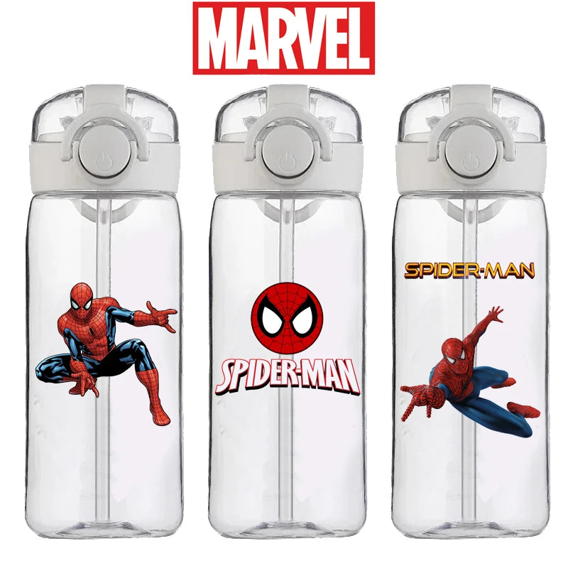 Copo Marvel 400ML Homem-Aranha, Grande Capacidade, Resistente ao Calor, Presente Infantil.